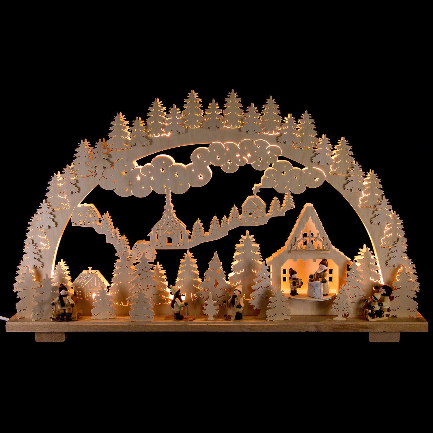 Schwibbogen Schwibbogen Winterlandschaft (70x45cm) von Schwibbola