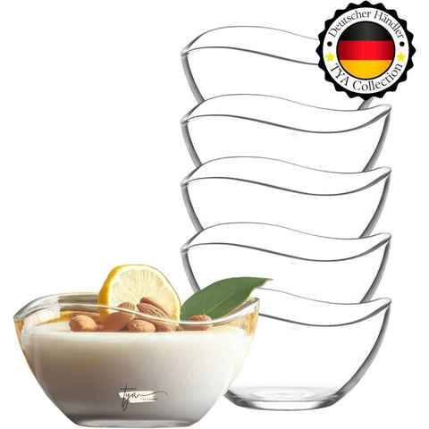 TYA Gruppe Müslischale TYA I LAV Vorspeise 310ml Schalen Dessertschale Glasschalen Gläser, Glas, (6-tlg)