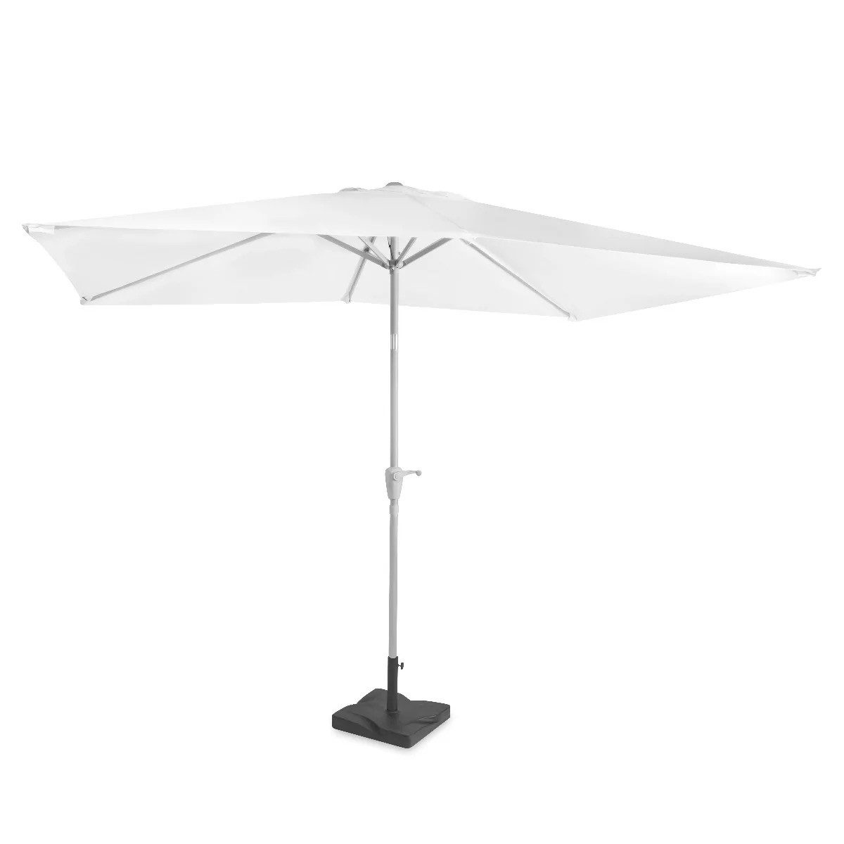 VONROC Sonnenschirm rechteckig, LxB: 300x200 cm, Set, Je nach Variante mit oder ohne Sockel, Rechteckiger Sonnenschirm für Terasse, Garten, Balkon & Gastro