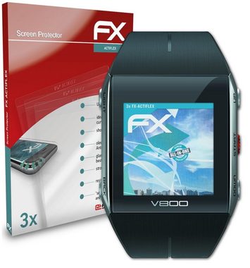 atFoliX Schutzfolie Displayschutzfolie für Polar V800, (3 Folien), Ultraklar und flexibel