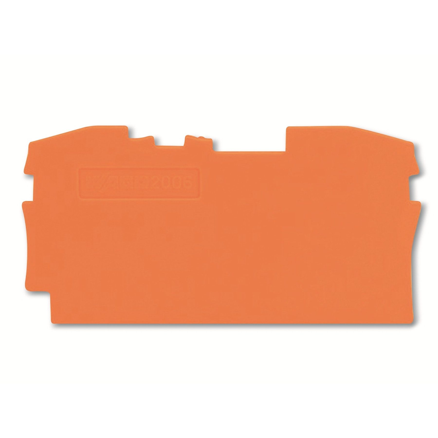 WAGO Verbindungsdosenklemme WAGO Abschluss- und Zwischenplatte, 2006-1292, orange