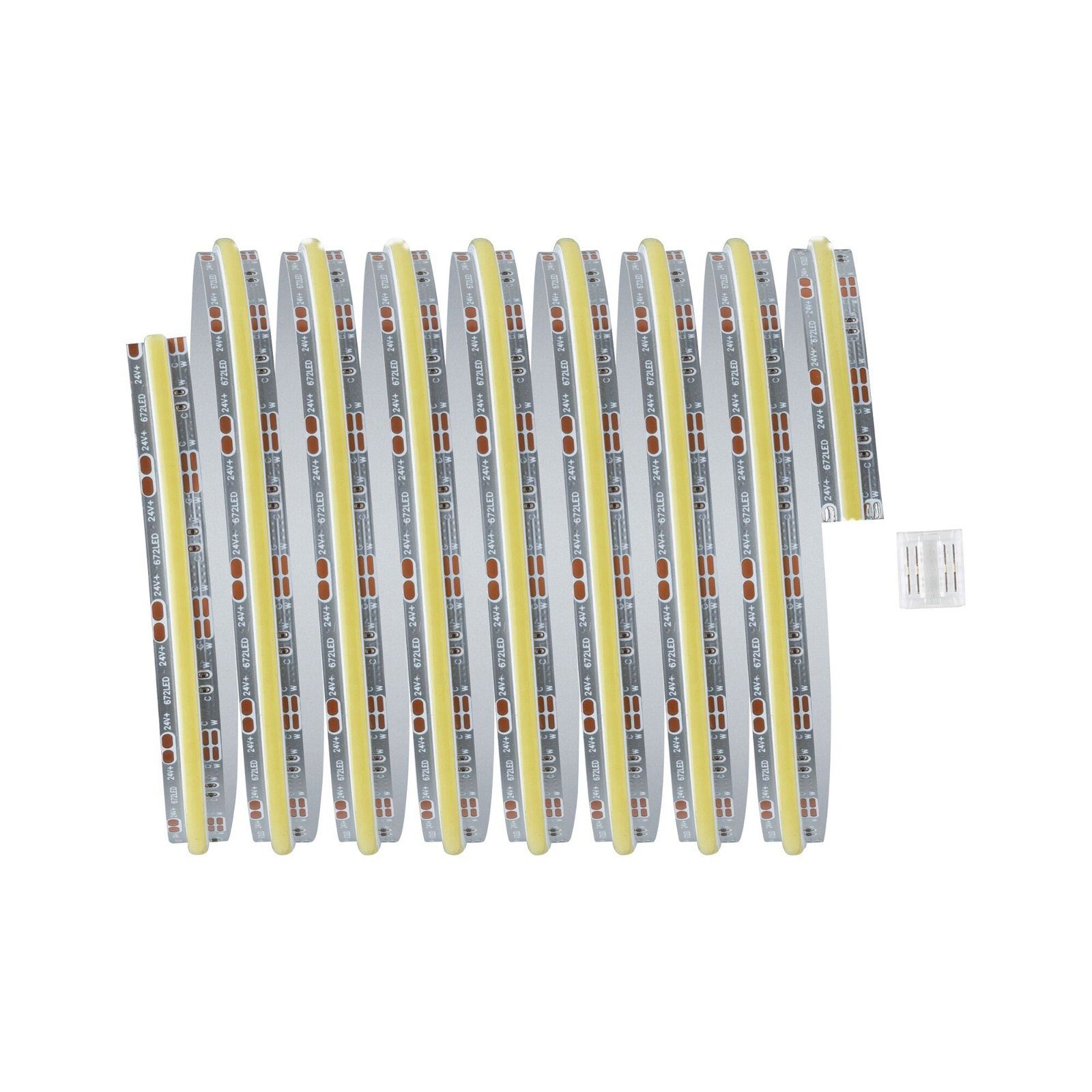 Stripe Paulmann COB MaxLED 2700-6500K silber TunableWhite 1 23,5W Full-Line 24V LED-Streifen Kunststoff, 2,5m 1000 -flammig,