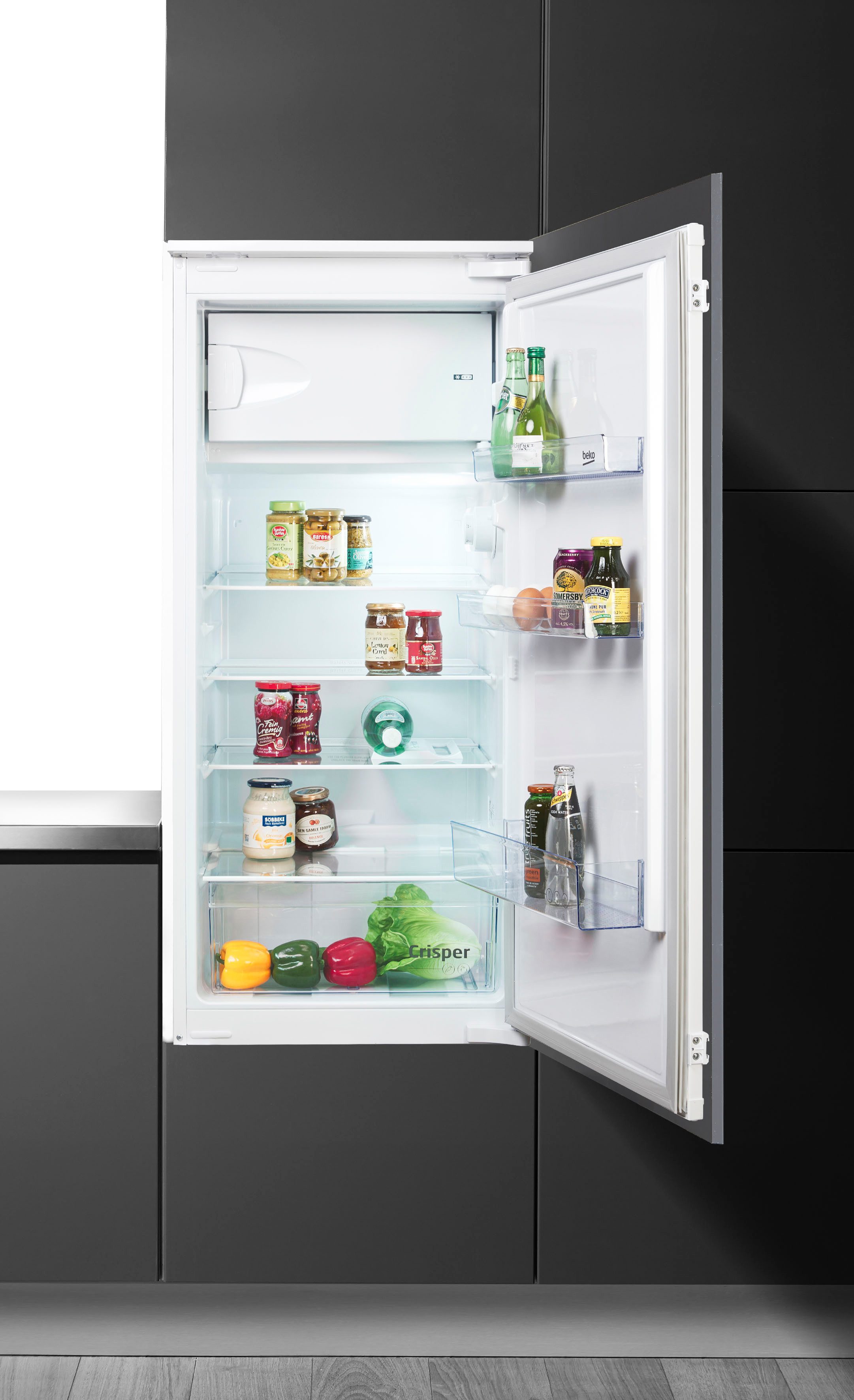 BEKO Einbaukühlschrank BSSA210K4SN, 121,5 cm hoch, 54 cm breit