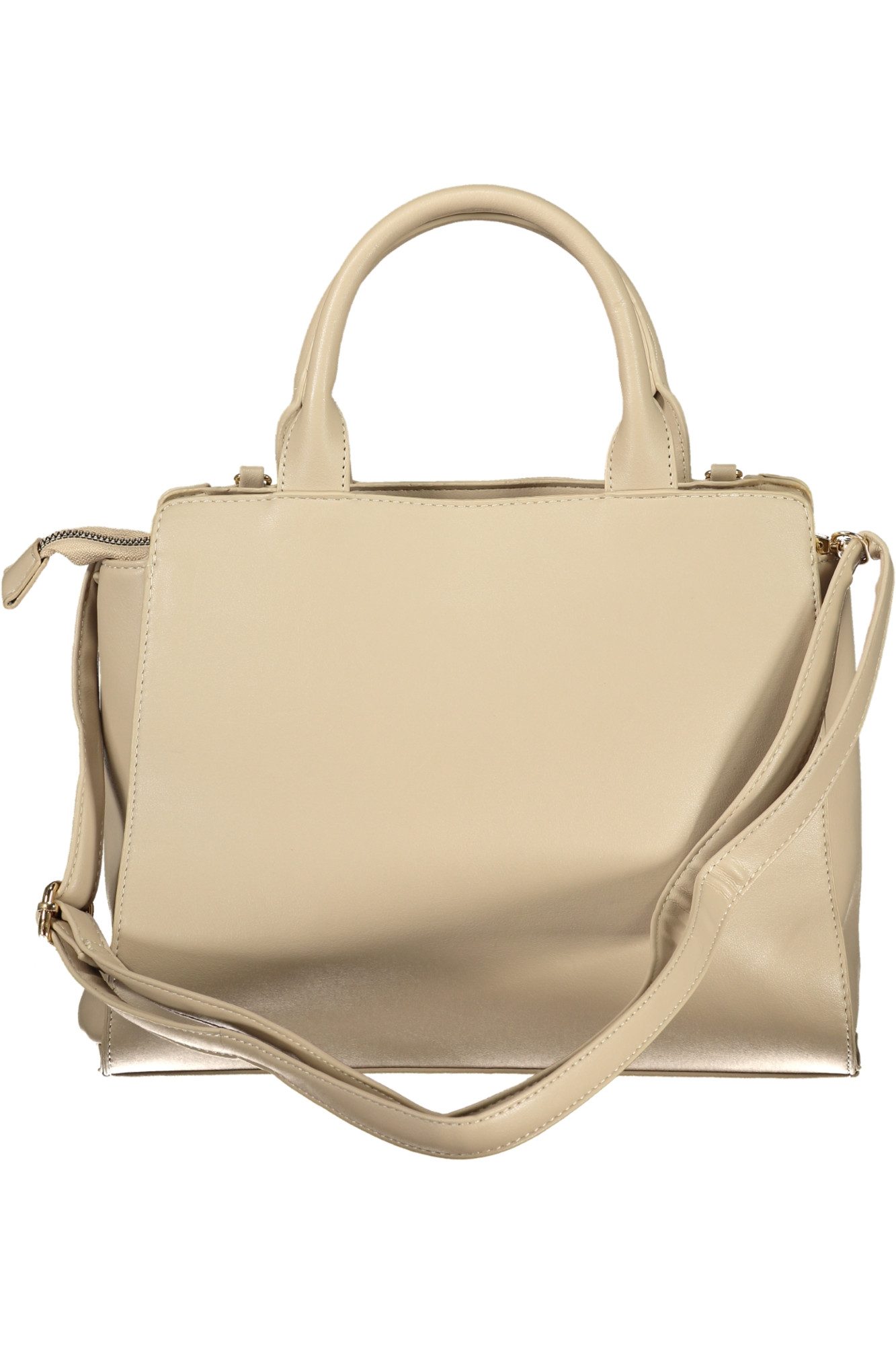 Laura Biagiotti Umhängetasche, Beige Damen-Handtasche mit verstellbarem Trageriemen und Innenfächern