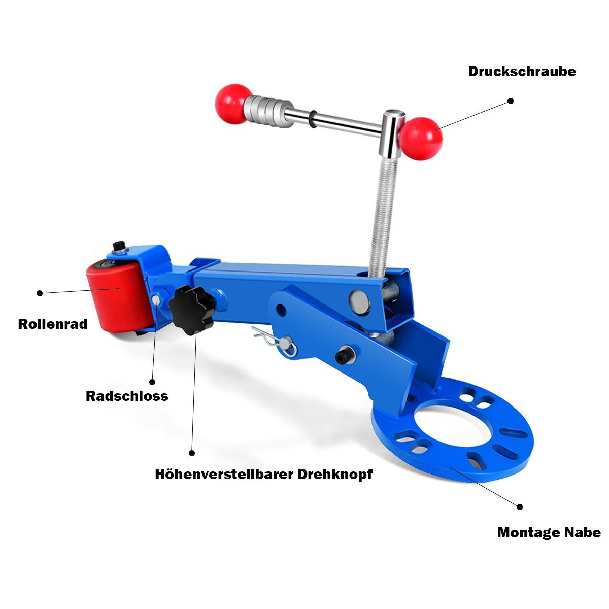 COSTWAY Bördelgerät, B: 22 cm, L: 57 cm, mit verstellbarem Arm