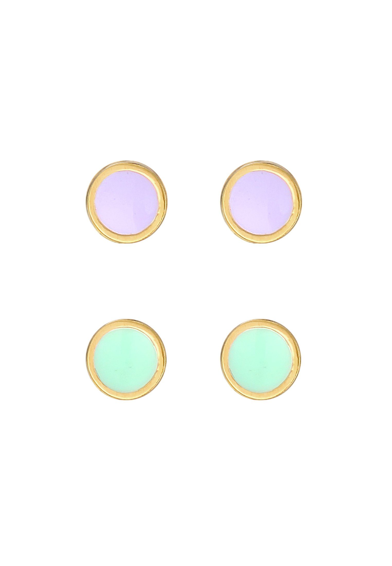 Elli Paar Ohrstecker Stecker Emaille Basic Set 925 Silber günstig online kaufen