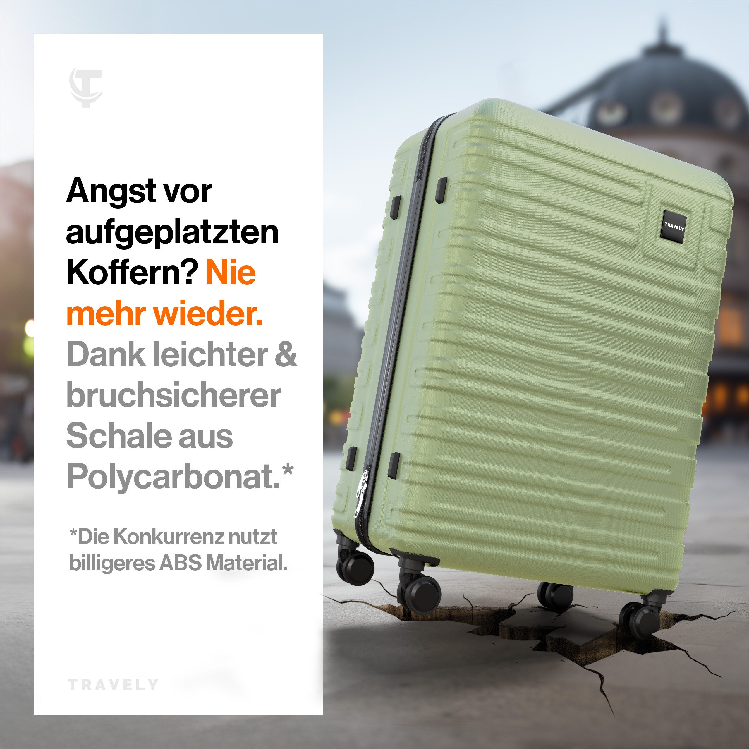 Travely Koffer Polycarbonat Koffer XL 77cm günstig online kaufen