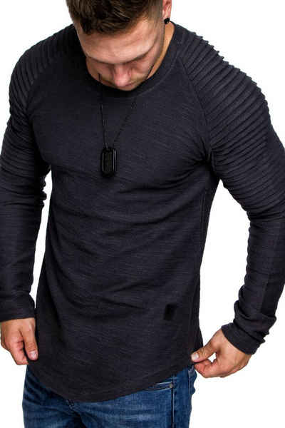 Amaci&Sons Sweatshirt »Gresham« Herren Basic Kontrast Sweatjacke Pullover Hoodie Kapuzenpullover