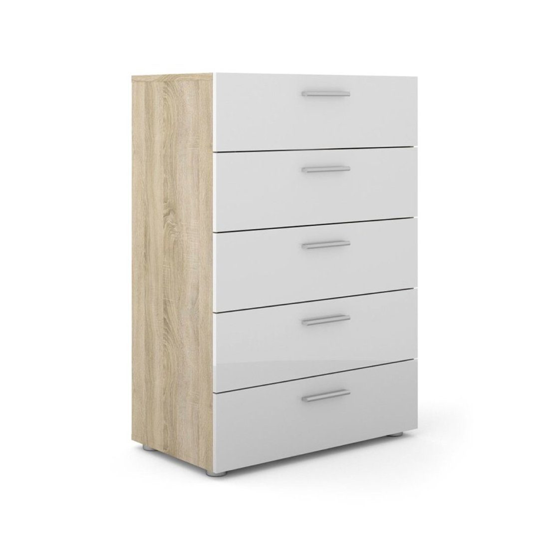 ebuy24 Kommode Petra Kommode 5 Schubladen Eiche Struktur Dekor un (1 St)