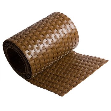 ECI Tools Sichtschutzelement ECI Poly-Rattan Sichtschutzstreifen für Doppelstabzaun versch. Farben, (Rolle, 1-St), 19x255 cm