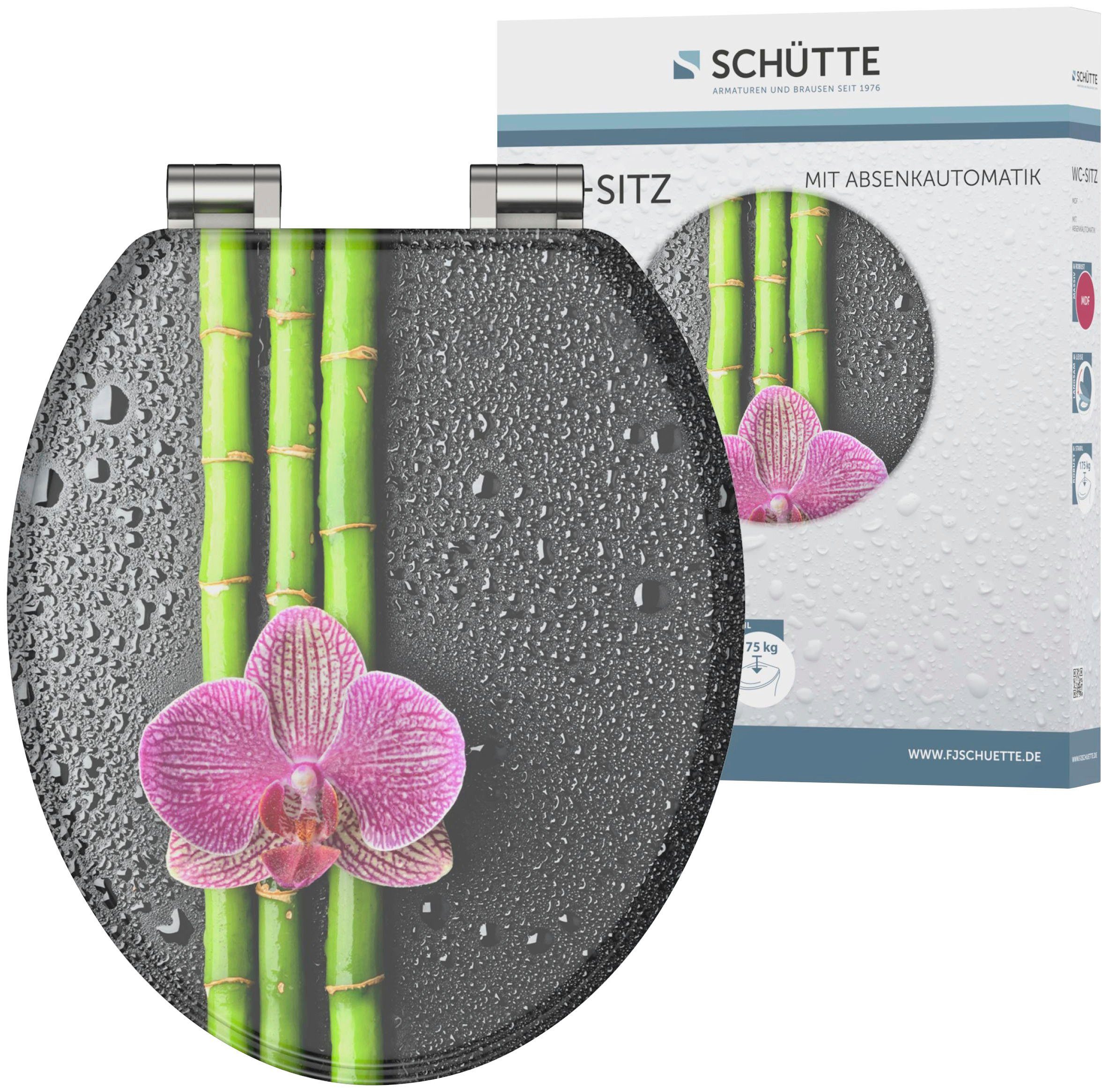 Schütte WC-Sitz Asia, mit Absenkautomatik und Holzkern, MDF günstig online kaufen