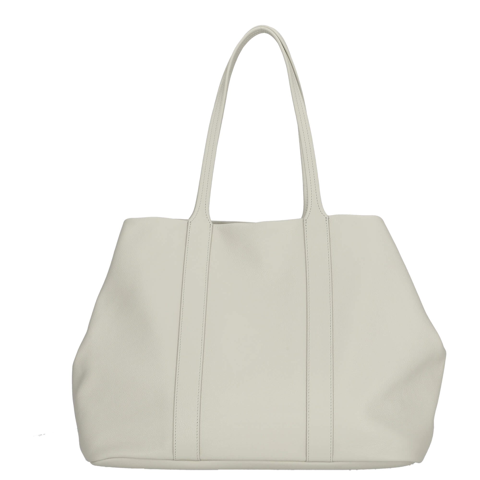 Lacoste Shopper City Court - Shopper XL 15" 40 cm (bone white)