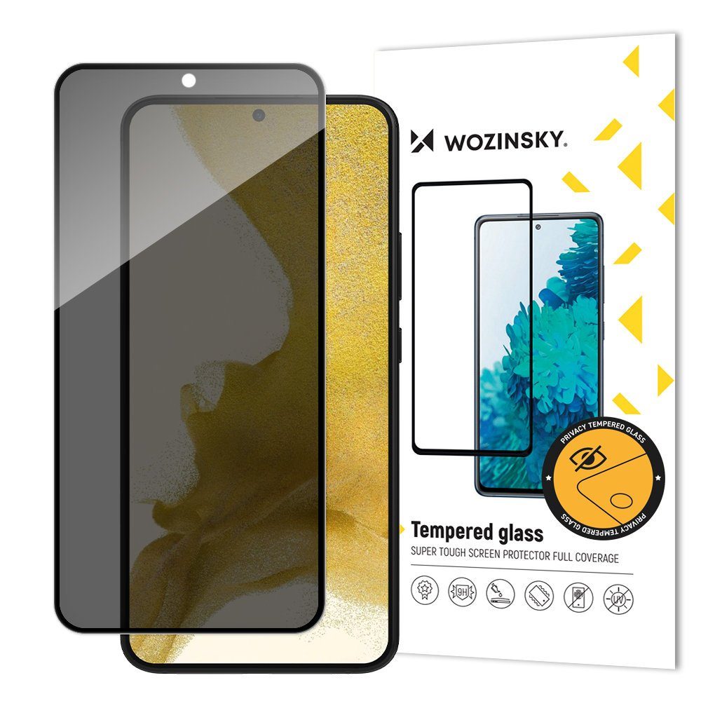 cofi1453 Displayschutzglas Privacy Glass Schutzglas mit Anti Spy Blickschutzfilter für Samsung Galaxy S23, 2 Stück