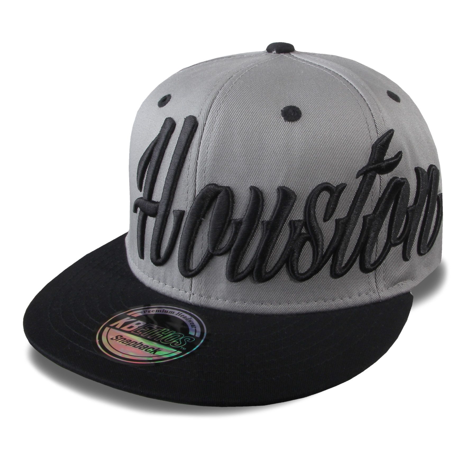 KBETHOS Snapback Cap Cap Unisex Städte Sidescript Stick Kappe Hut Mütze Sonneschutz