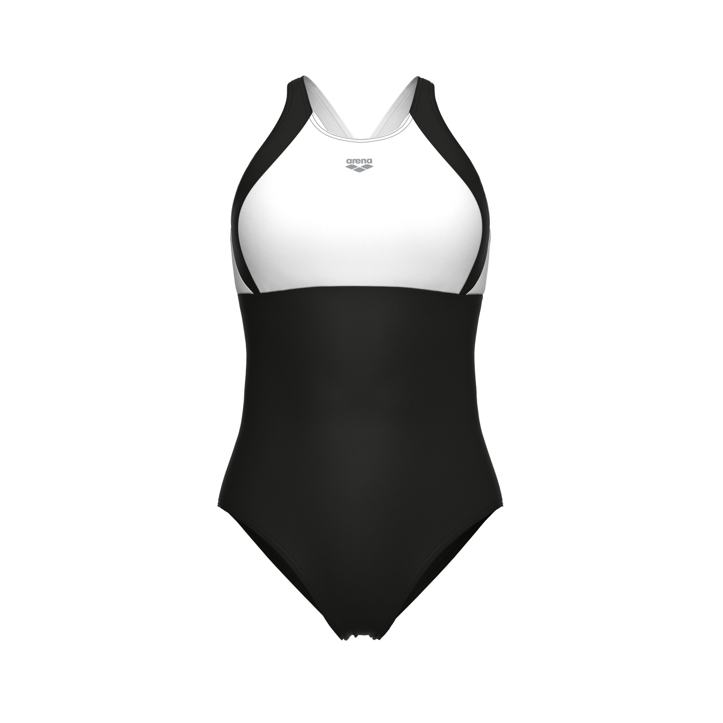 Arena Badeanzug W ARENA SWIMSUIT LINDA CROSS B BLACK-WHITE-BLACK