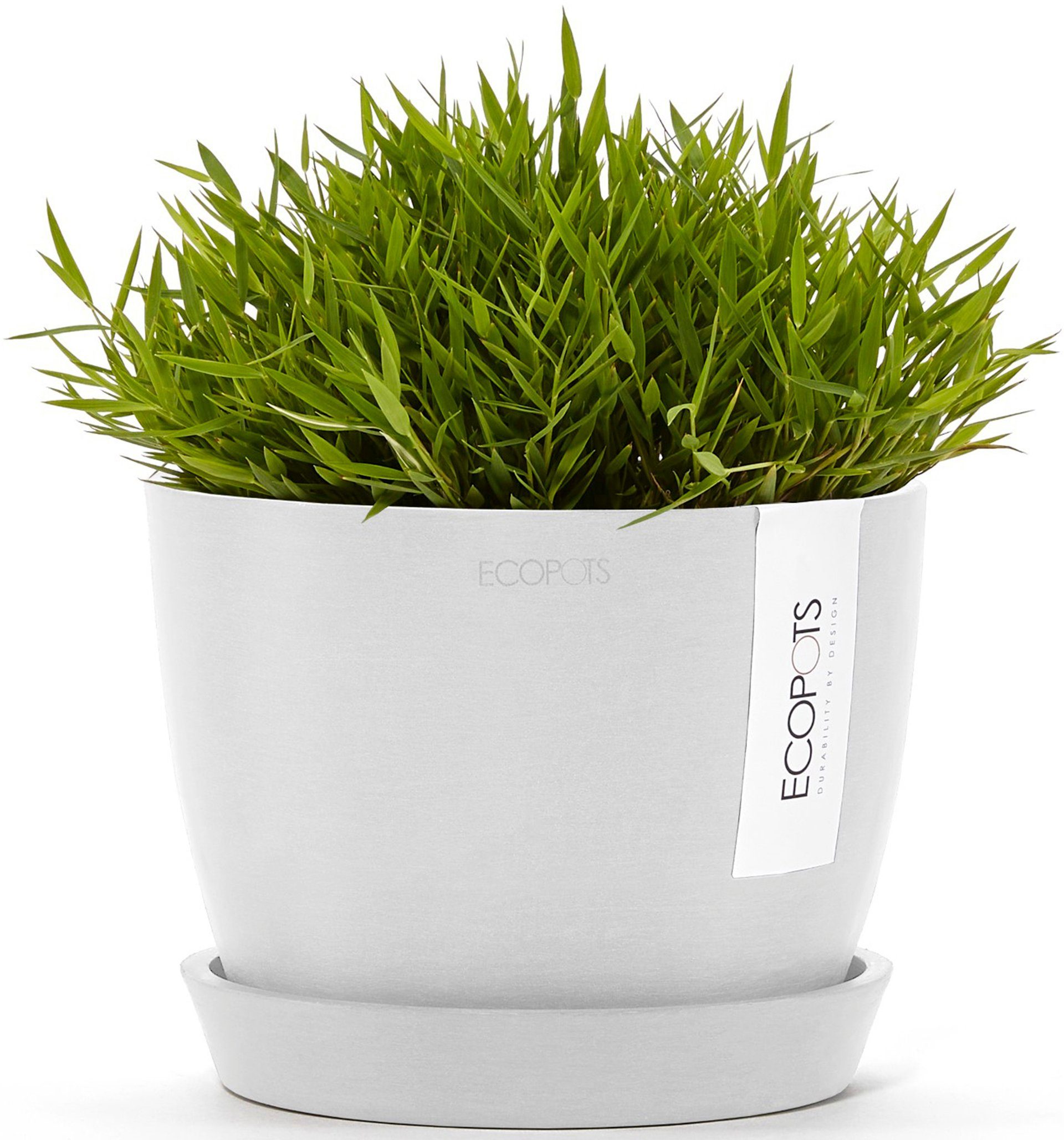ECOPOTS Blumentopf Stockholm Mini 16 Weiß, günstig online kaufen