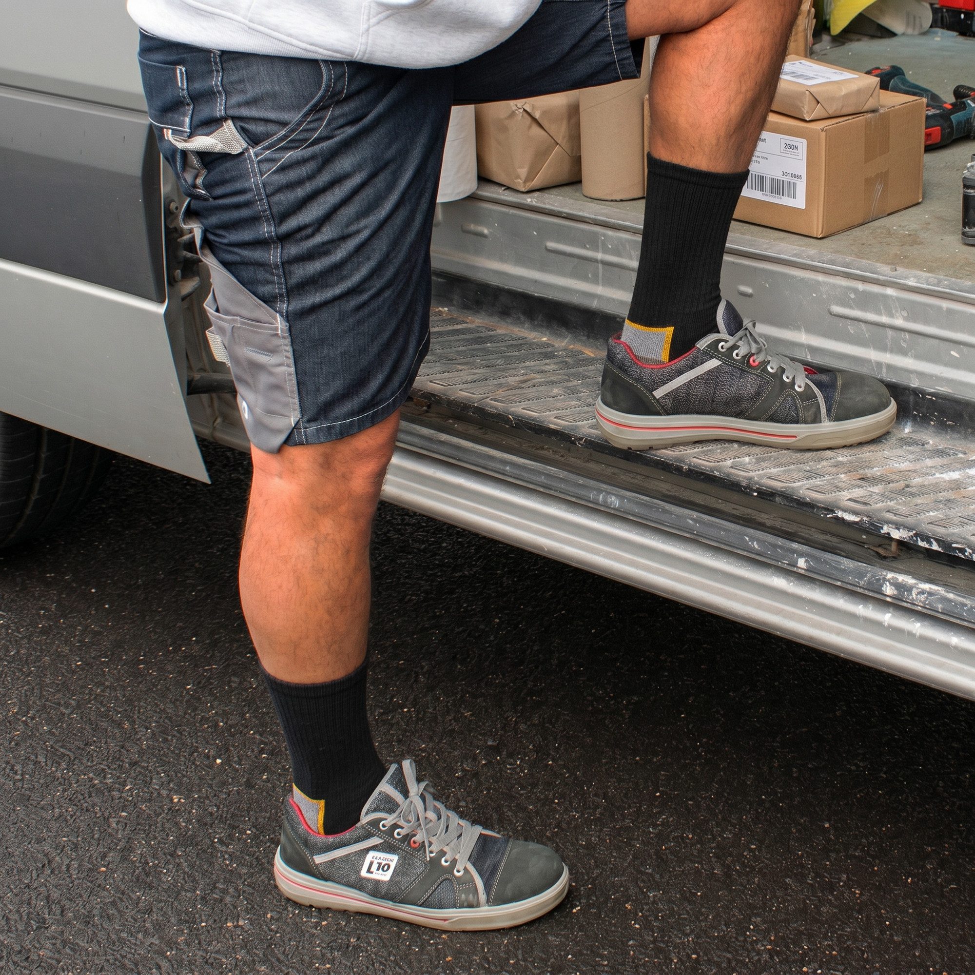EAAKIE Arbeitssocken Herren Arbeitssocken 5/10/20 Paar – WORK Socken aus 85% Baumwolle (20-Paar) – Bild 3 von 5
