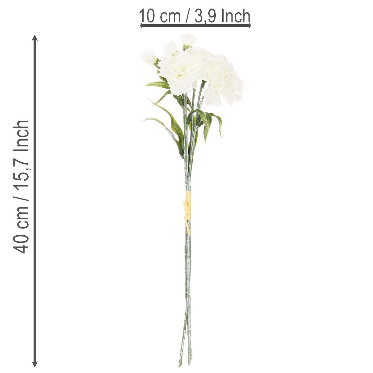 Kunstblume Dekorativer Kunstblumenstrauß mit natürlicher Optik, 4 Stück, Florists Products, Höhe 40 cm – Bild 4 von 5