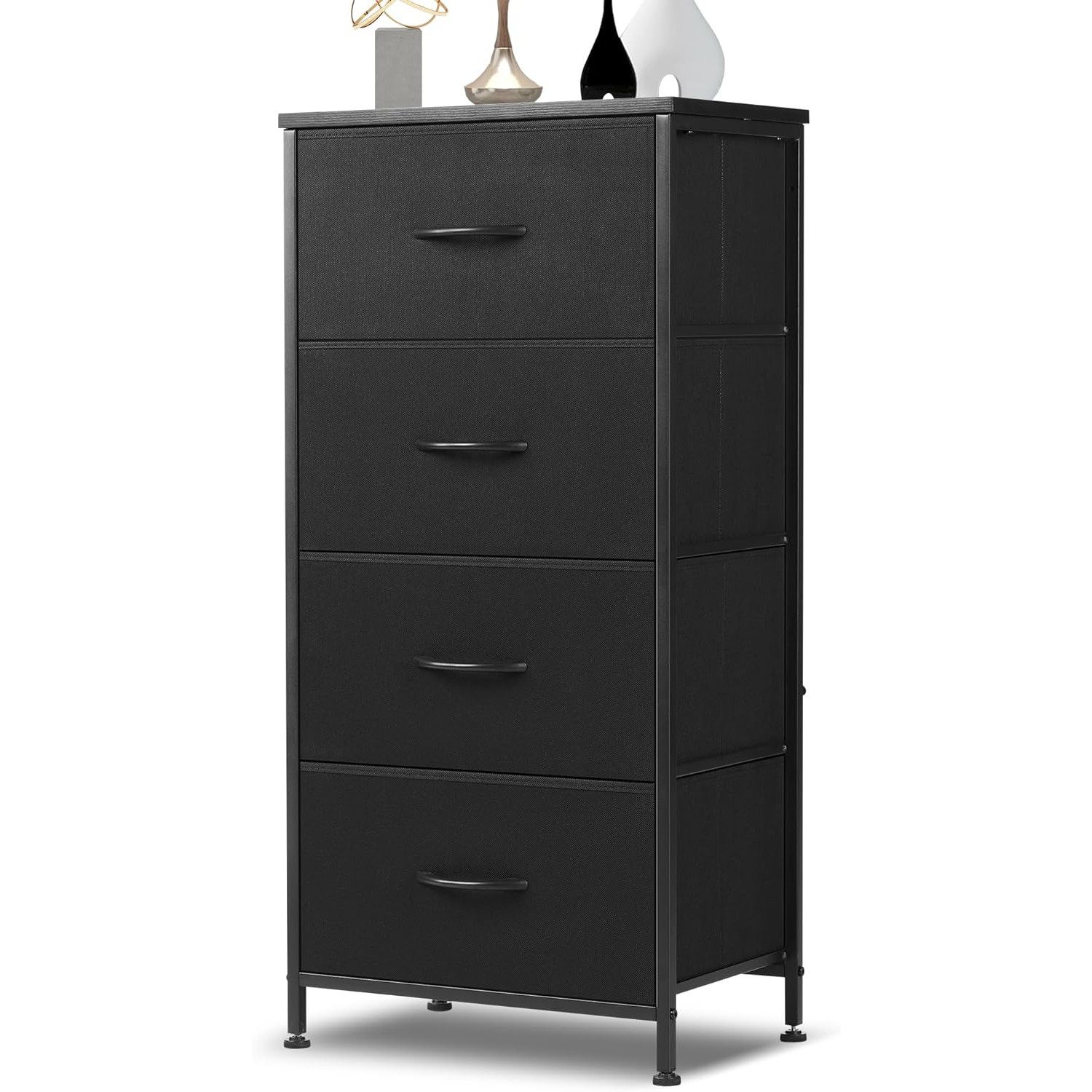 DUMOS Stauraumschrank Kommode mit Stoffschubladen, Stoffkommode für Schlafzimmer Geeignet Schubladenschränke