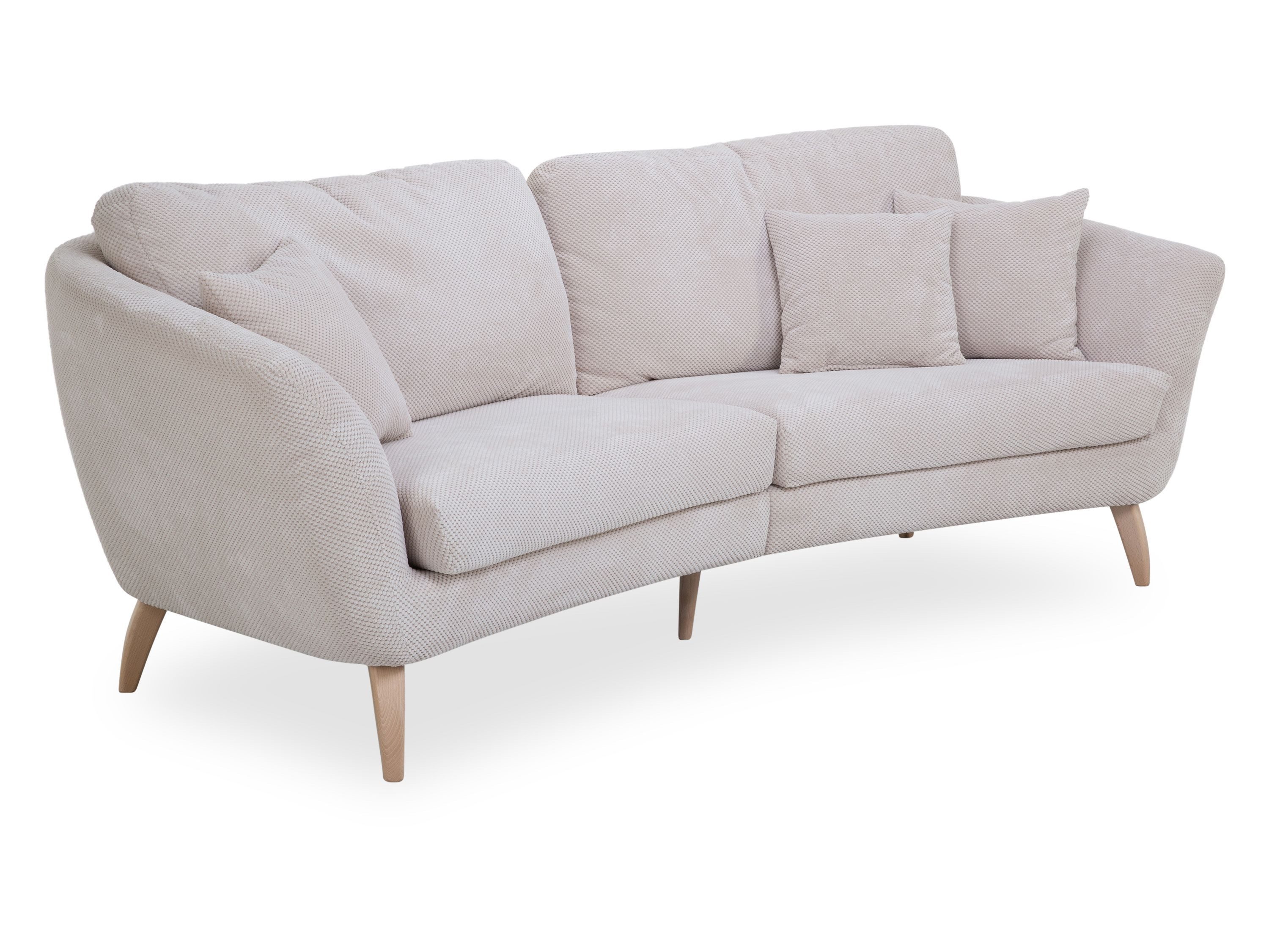 SANSIBAR Living Sofa Sofa SANSIBAR FÜNEN BHT 250x82x110 cm beige Couch Einzelsofa Zweier