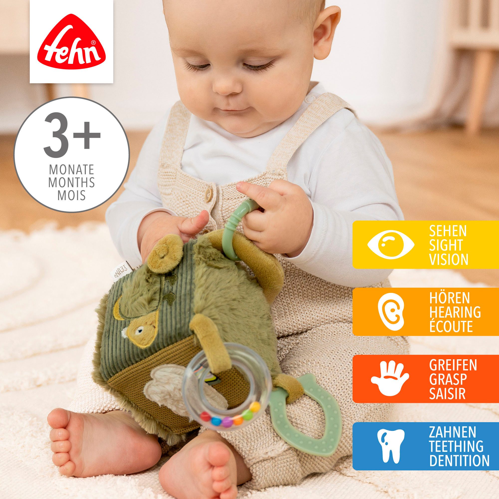 Fehn Greifspielzeug Lazy, Crazy & Pink, günstig online kaufen
