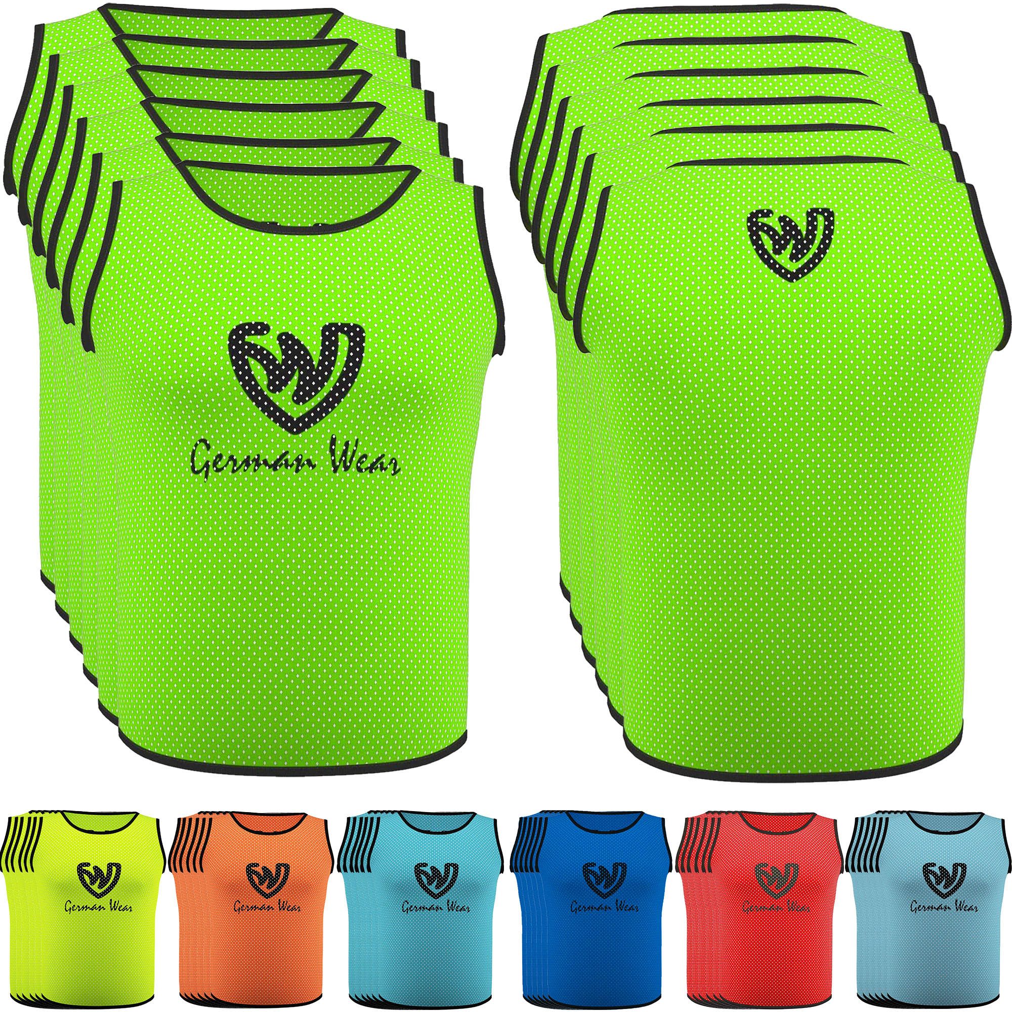 German Wear Trainingsleibchen GWLB01 6er Pack (Spar-Set, 6er-Pack) 6er pack Fußball Leibchen Trainingsleibchen