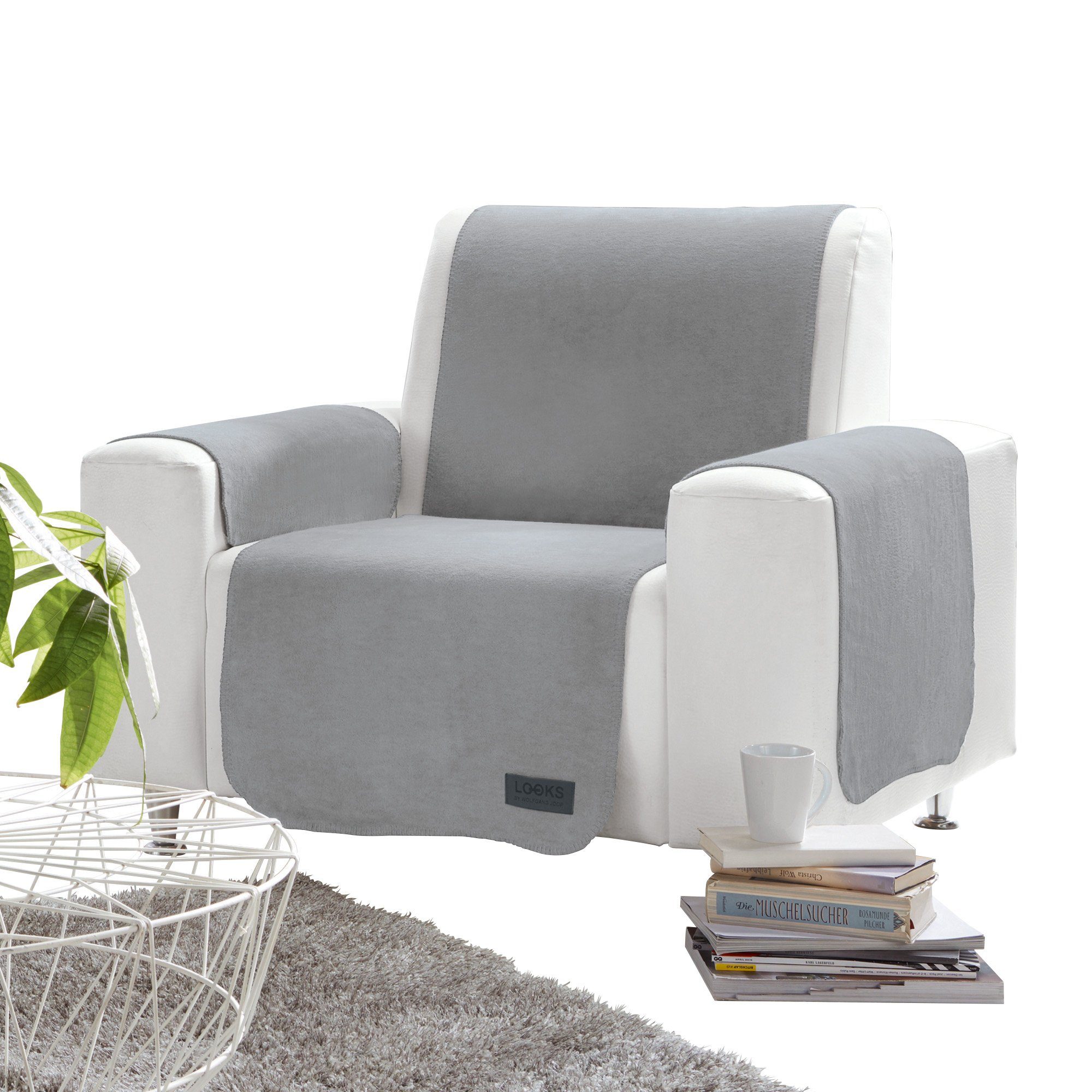 LOOKS by Wolfgang Joop Sesselschoner Sessel- und Sofaschoner, Baumwollmischung Uni