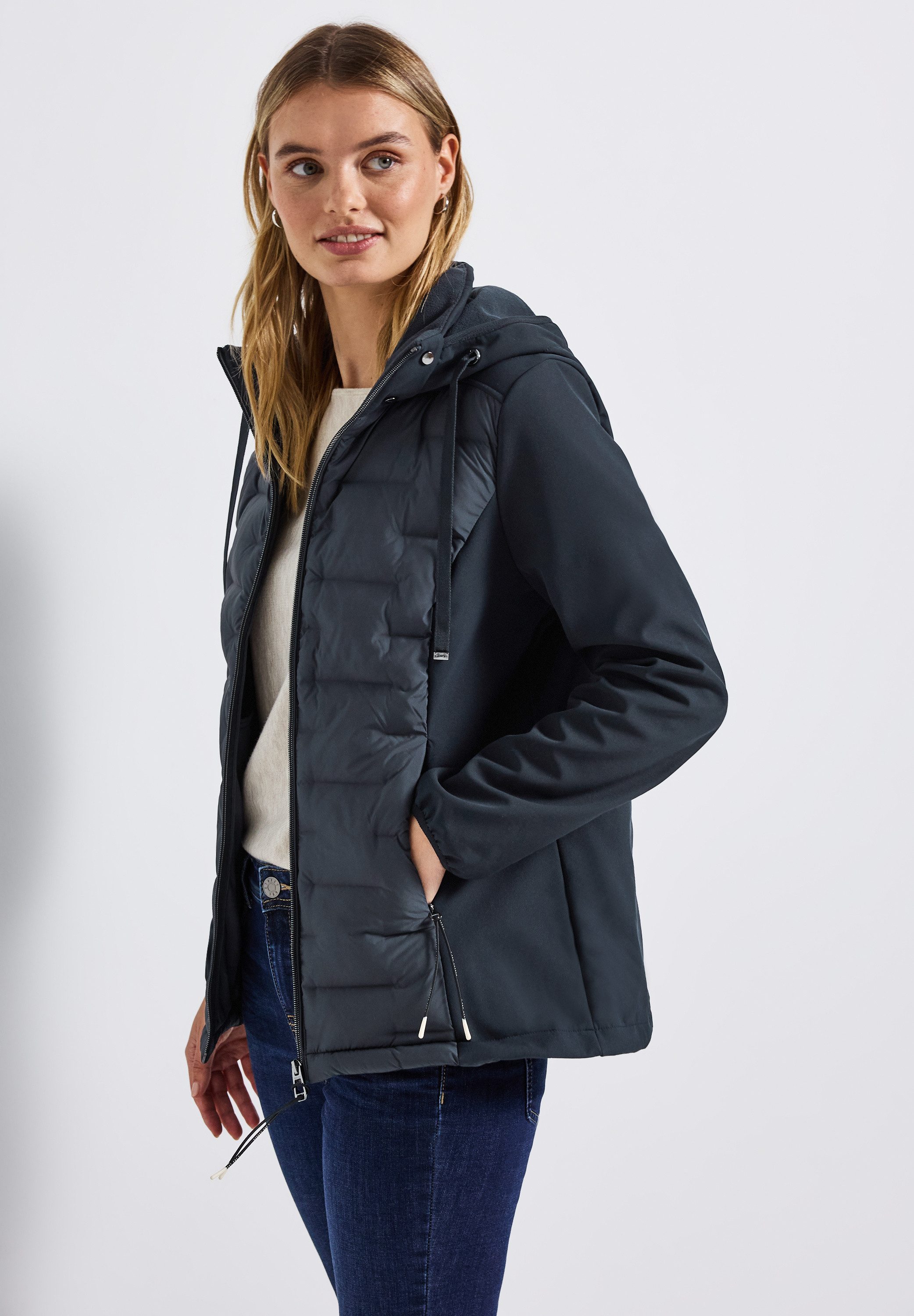 STREET ONE Softshelljacke mit Kapuze günstig online kaufen