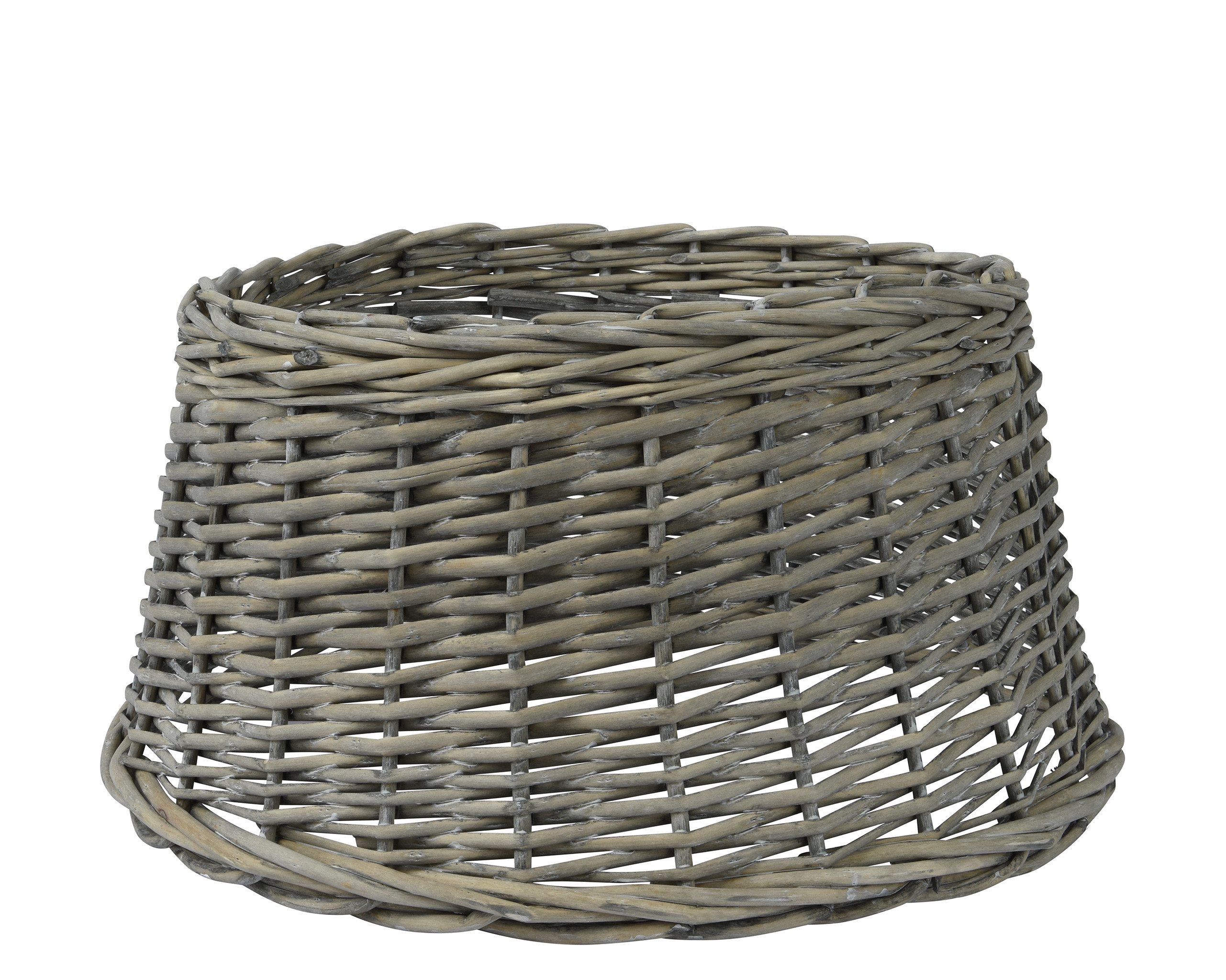 Kaemingk Weihnachtsbaumdecke, Weihnachtsbaumrock aus Weide 43x22cm 1 Stück Grau