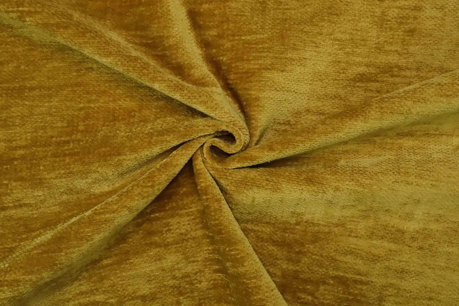 Stofferia Stoff Polsterstoff Chenille Samt Tuca Tuca Gold, Meterware