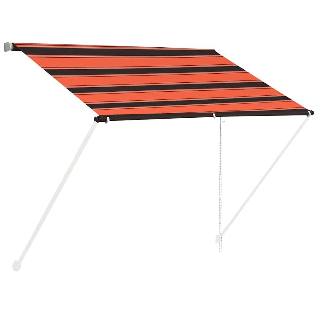 furnicato Markise Einziehbare 100x150 cm in Orange und Braun (1-St)