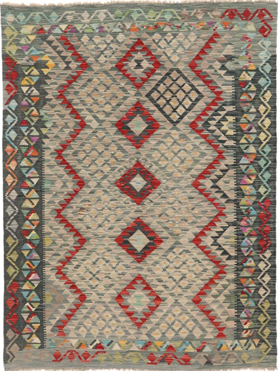 Orientteppich Kelim Afghan Heritage 146x195 Handgewebter Moderner Orientteppich, Nain Trading, rechteckig, Höhe: 3 mm