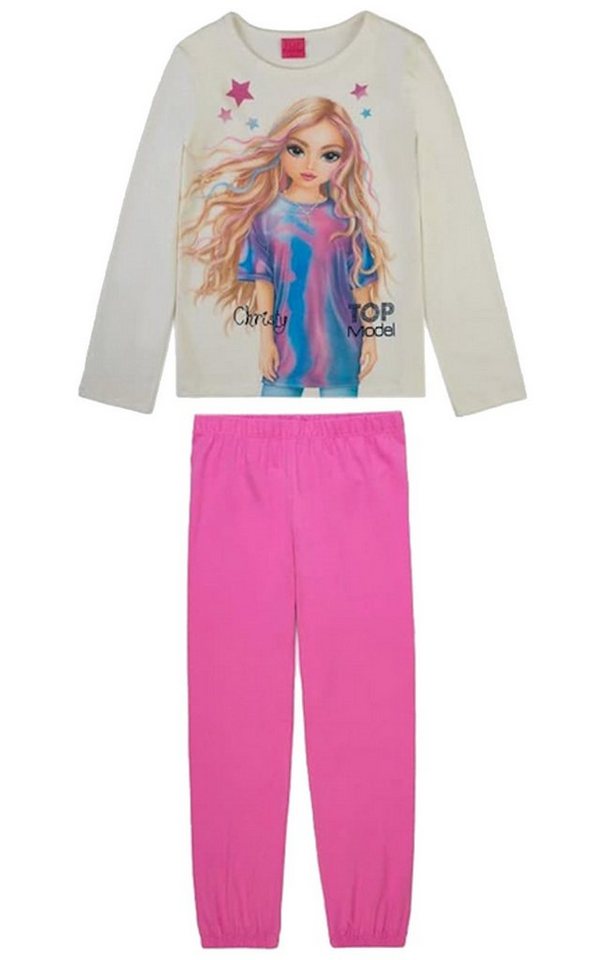 TOPModel Shorty Top Model Christy Pyjama Schlafanzug lang snow white (2 tlg)