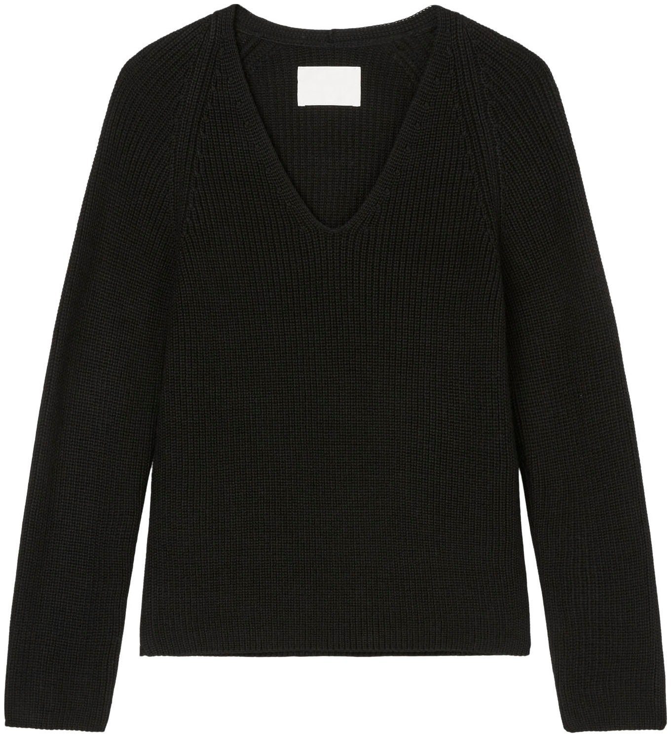 Damen Pullover Marc O'Polo DENIM V-Ausschnitt-Pullover im cleanen Strick