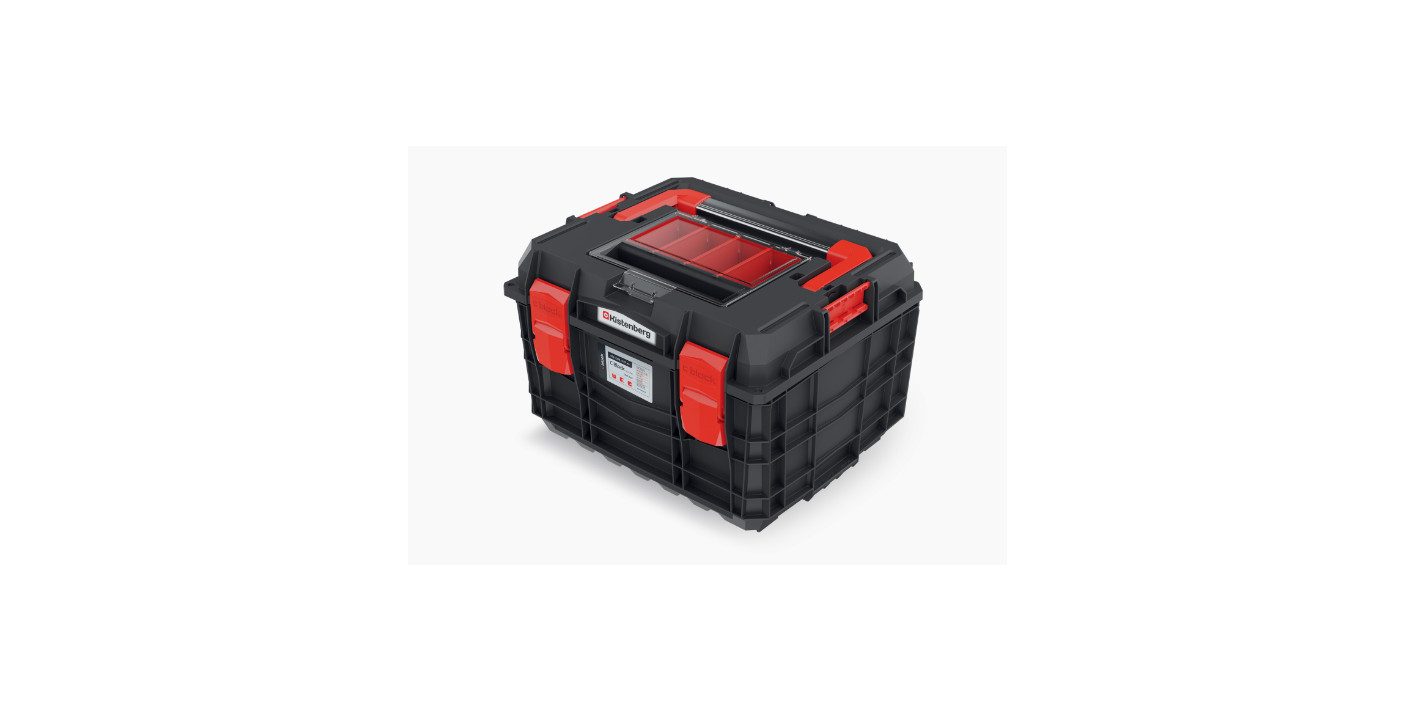 Prosperplast Werkzeugbox PROSPERPLAST Werkzeugkiste C BLOCK ALU LOG 30 mit Organizer