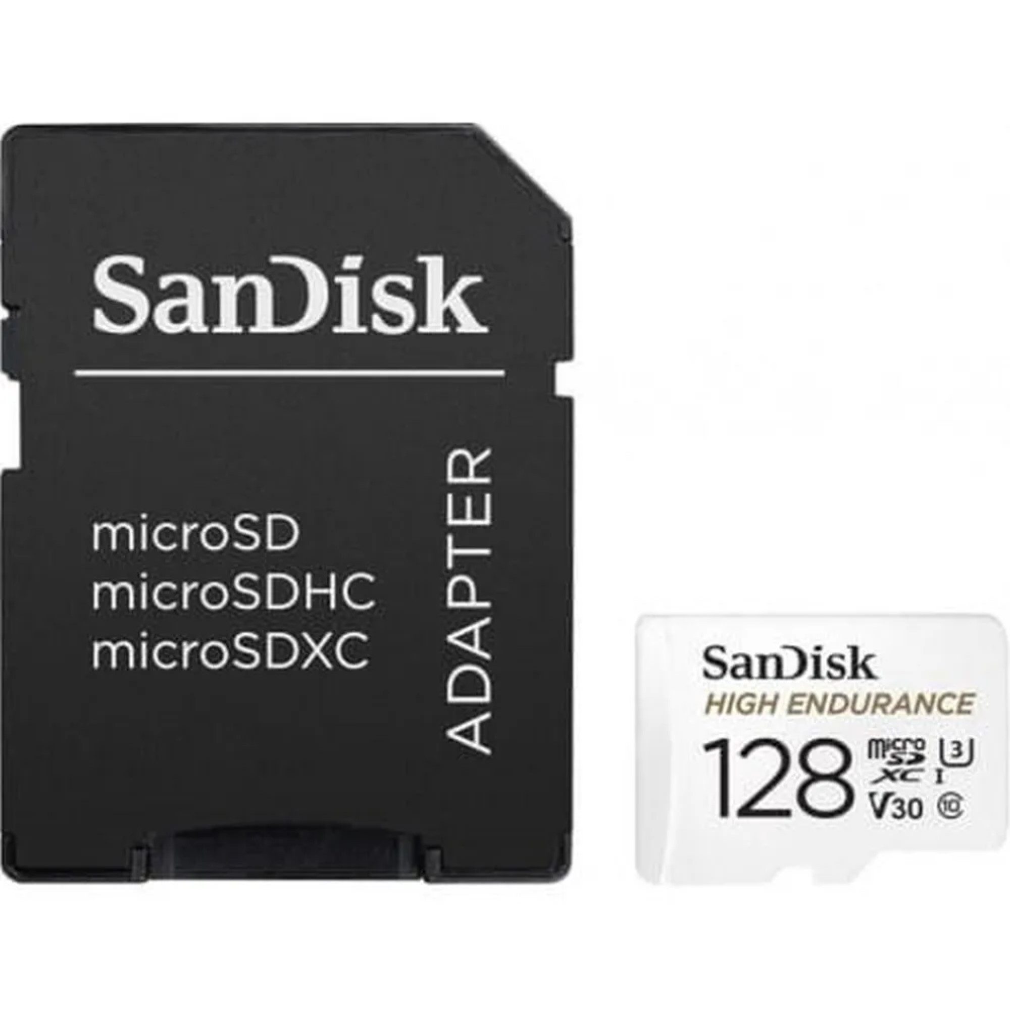 MicroSD-Speicherkarte 128 GB 100 MB/s Klasse 10 mit Adapter Speicherkarte