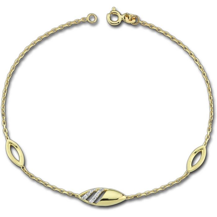 Balia Goldarmband Balia Armband für Damen 8Kt Gold (Armband) Echtgold Armband (Blatt) ca. 18 5cm Gold 333