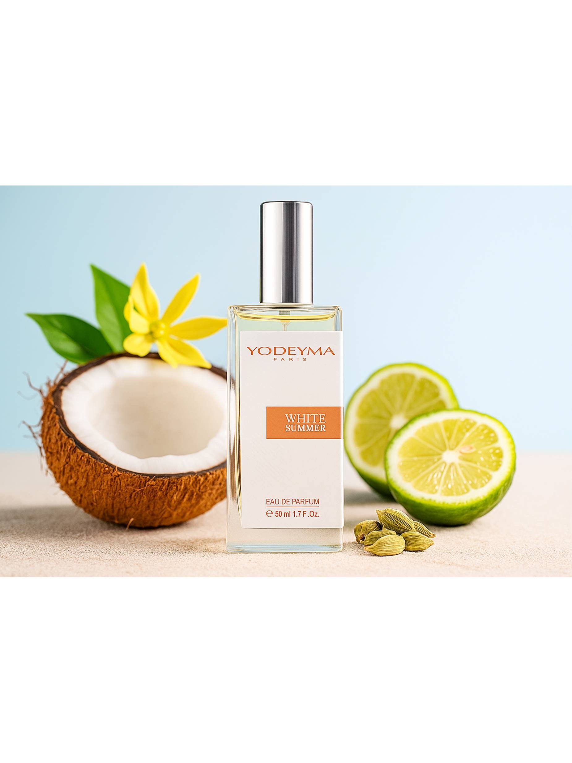 YODEYMA Eau de Parfum Eau de Parfum White Summer, 50 ml für Damen, ein luxuriöser Sommerduft, reichhaltig