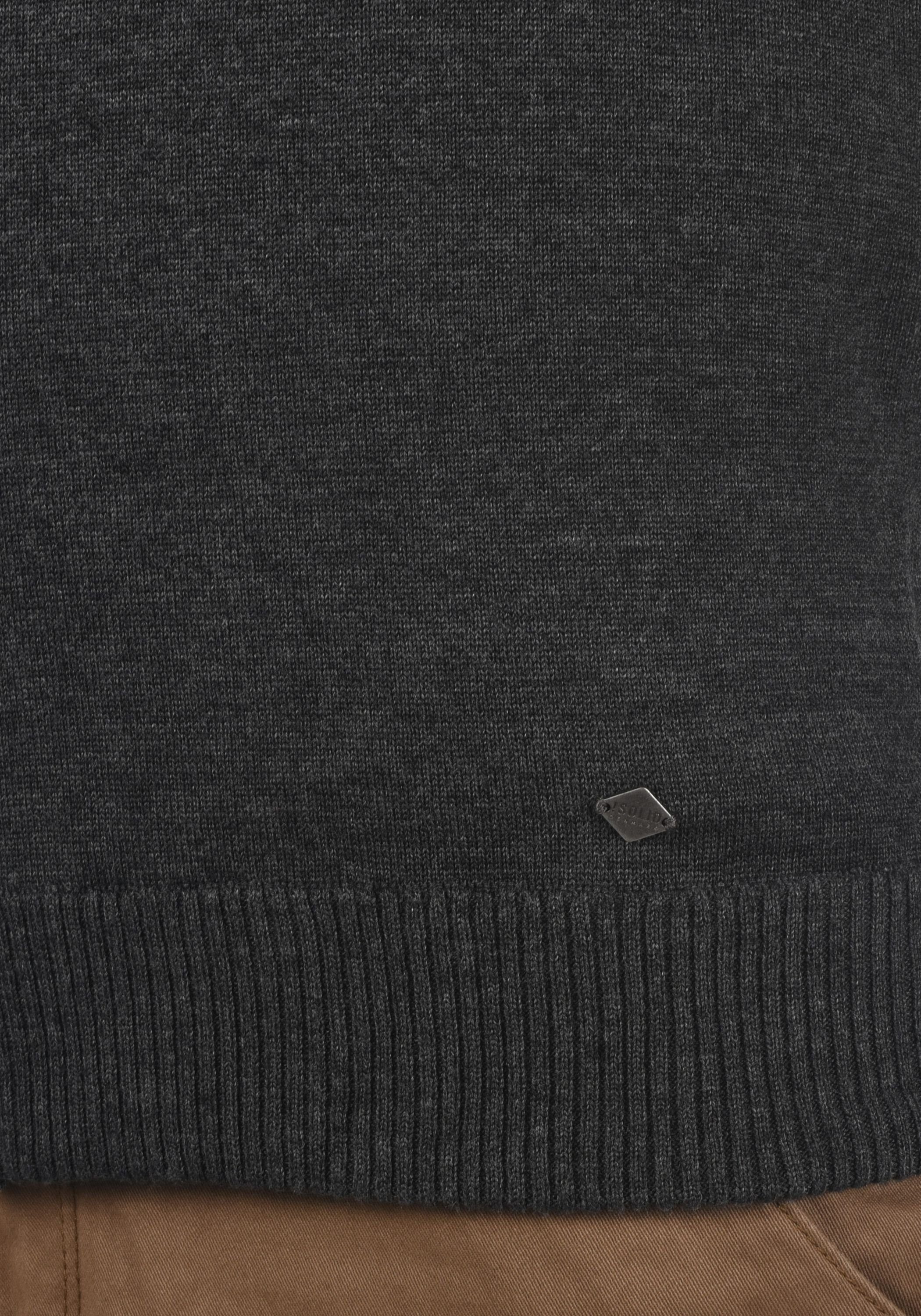 Melange Dark SDBarama Cardigan Strickjacke aus !Solid (1940071) Grey Feinstrick