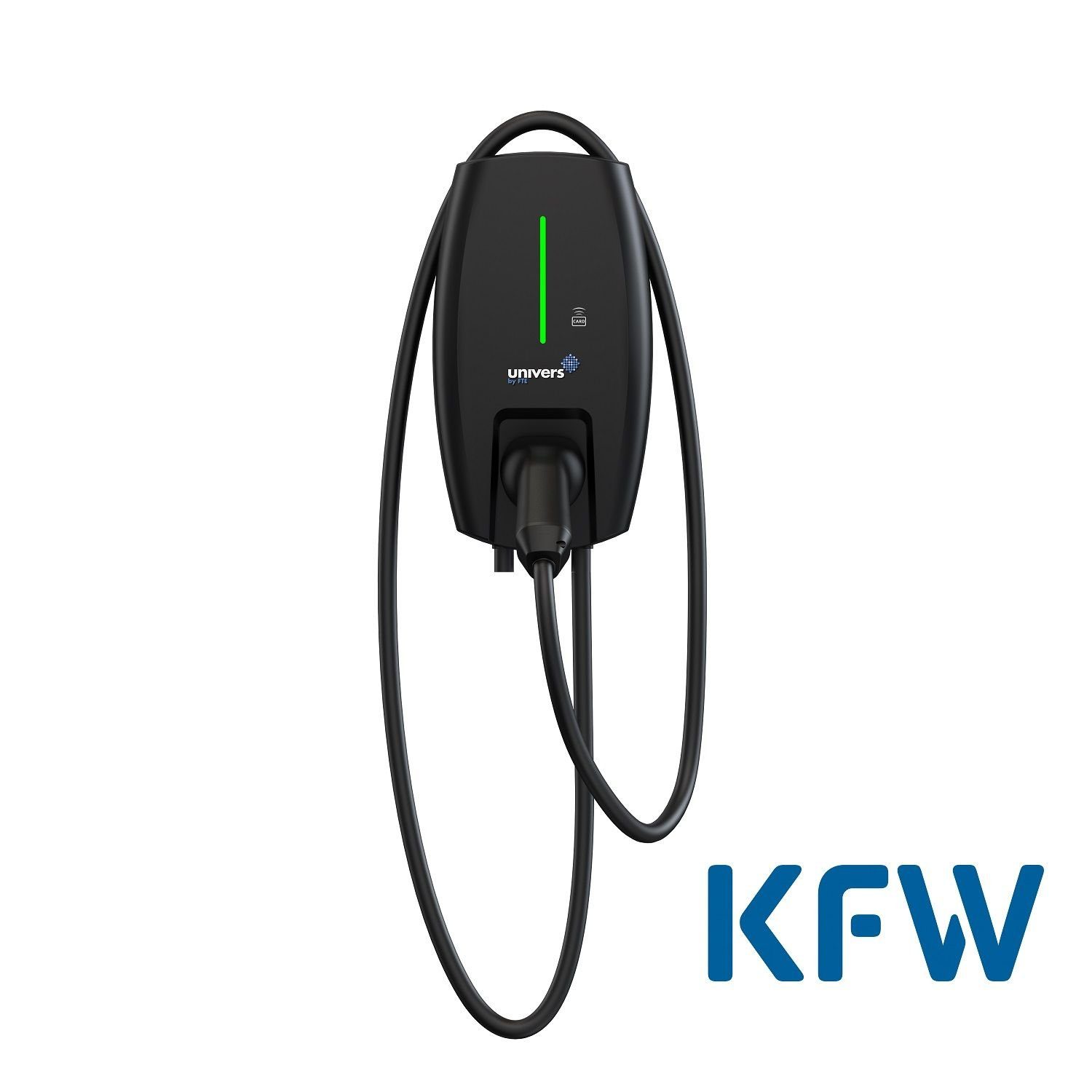 2xRFID Karten 7m Typ WB1-7-OCPP-LK7 U+ 3, Elektroauto-Ladestation WLAN Dreiphasig, kW förderfähig, 11 Wallbox Typ Univers Bluetooth, 2 KfW 2-Ladekabel,