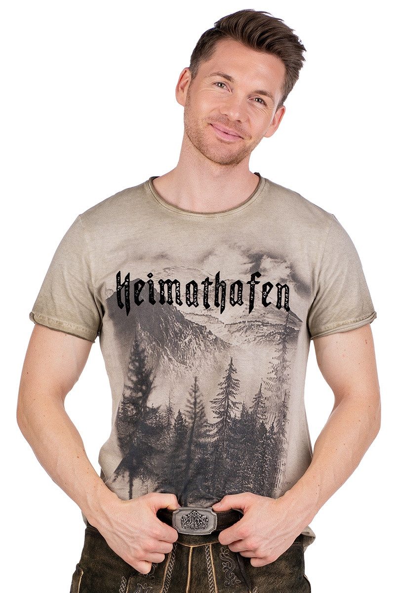 Trachtenshirt Trachtenshirt Herren - DARIUS - beige