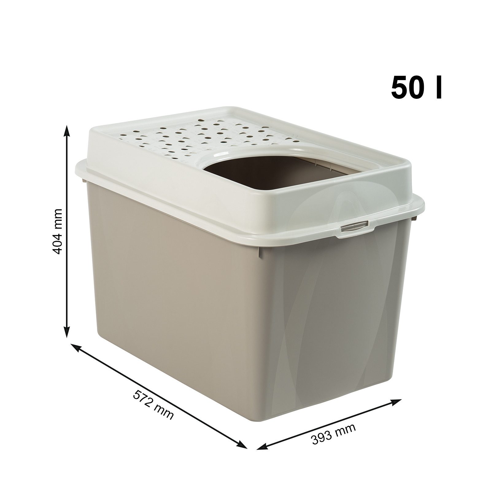 ROTHO Katzentoilette MyPet Eco Berty Katzenklo mit Top-Eingang, Kunststoff (PP recycelt)
