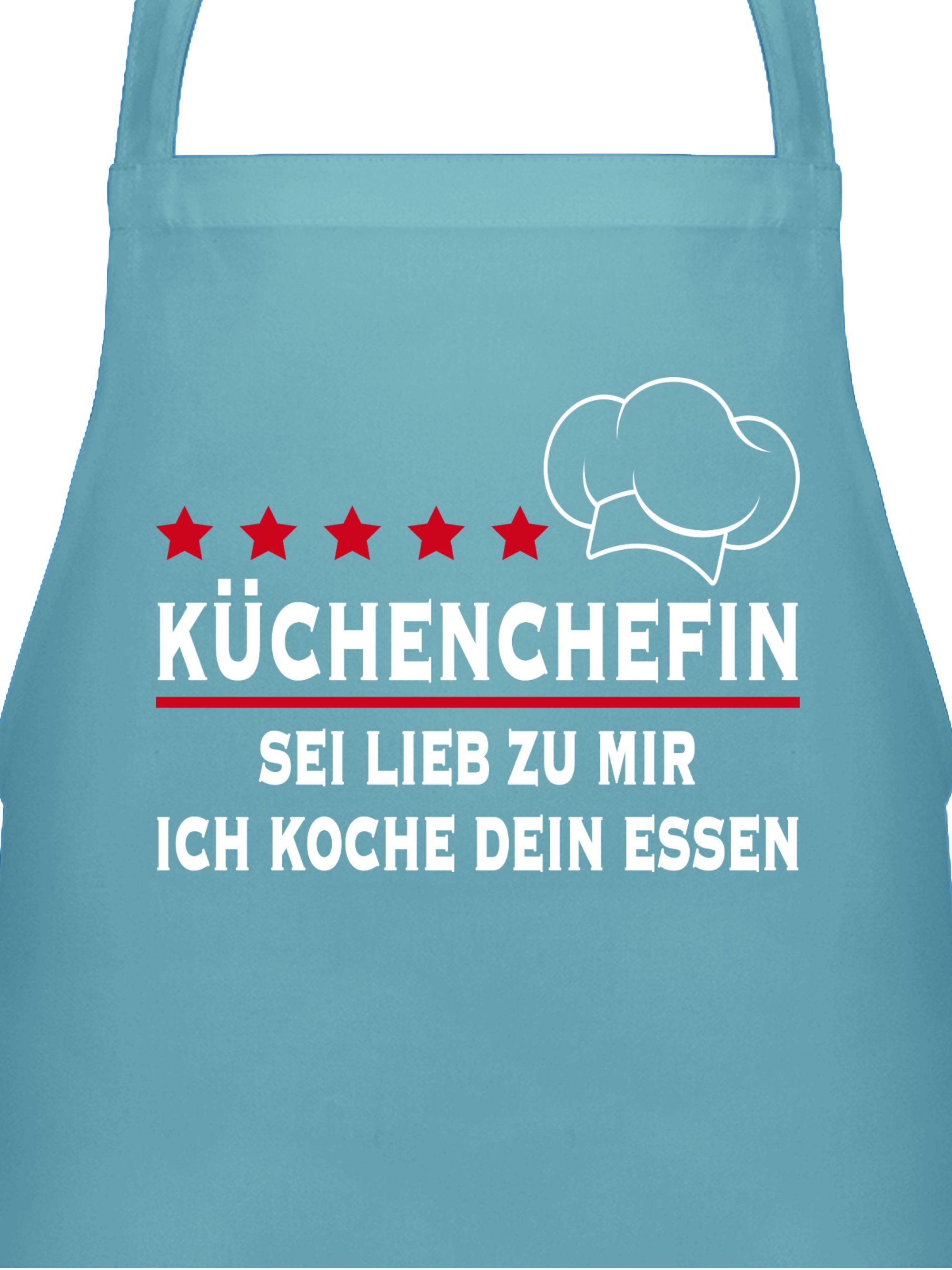 Shirtracer Kochschürze Küchenchefin Sei lieb zu günstig online kaufen
