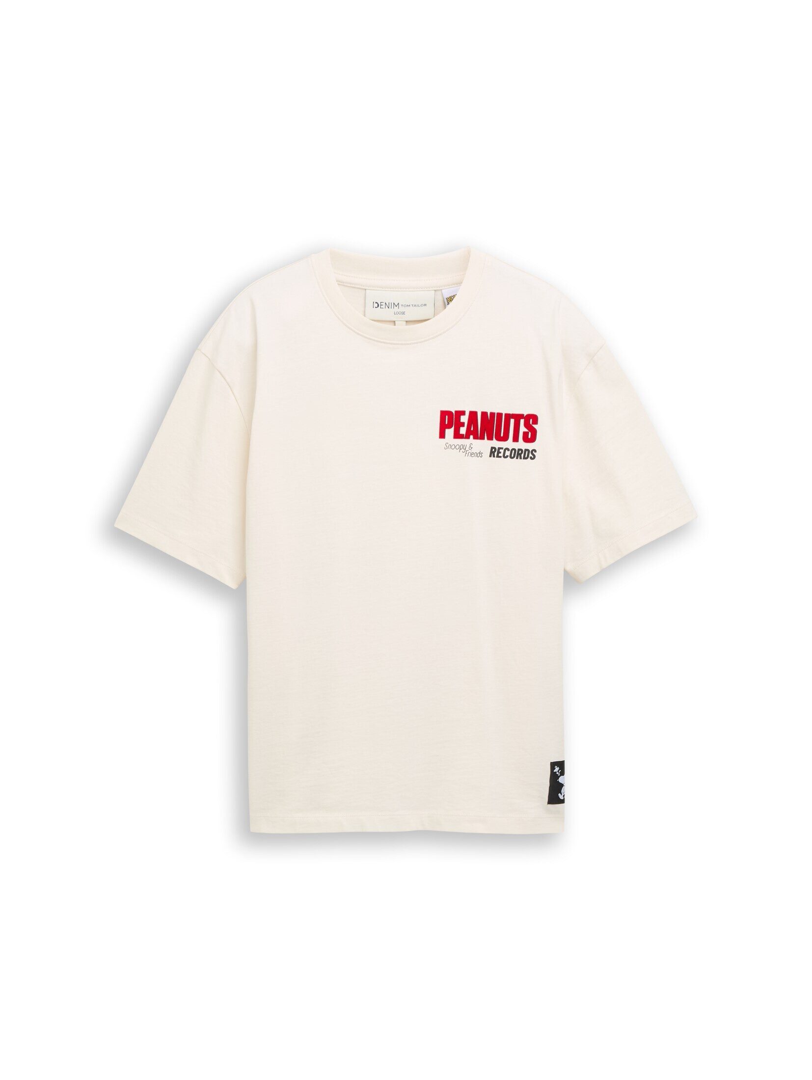 TOM TAILOR Denim T-Shirt T-Shirt (im Einserpack) Relaxed Fit T-Shirt mit Snoopy-Print