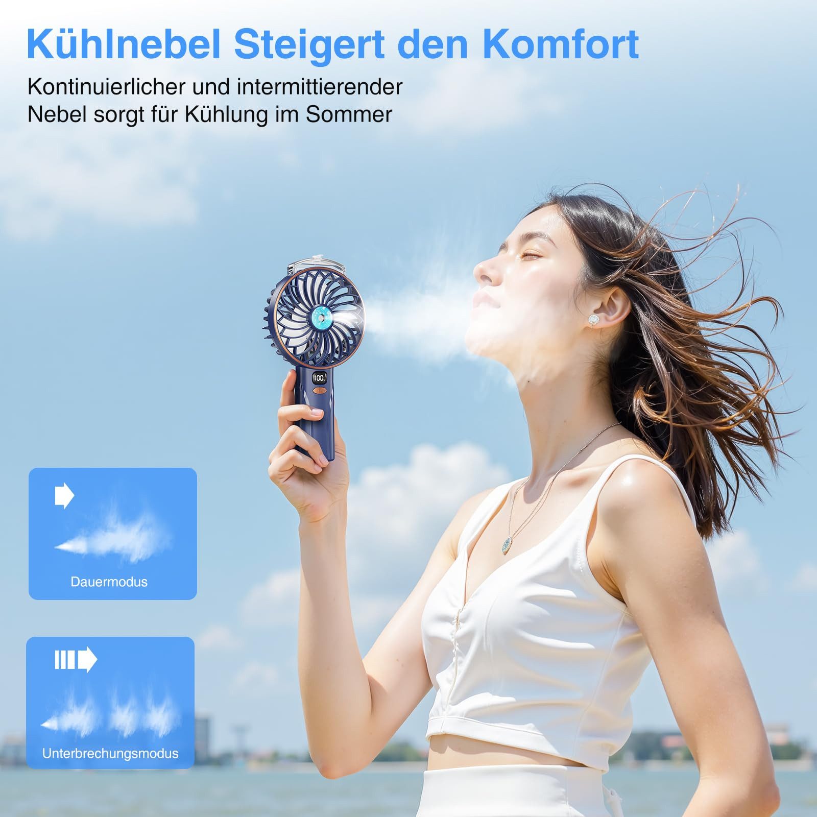 Coonoor Handventilator Kleiner SprüH Tragbarer Mini günstig online kaufen