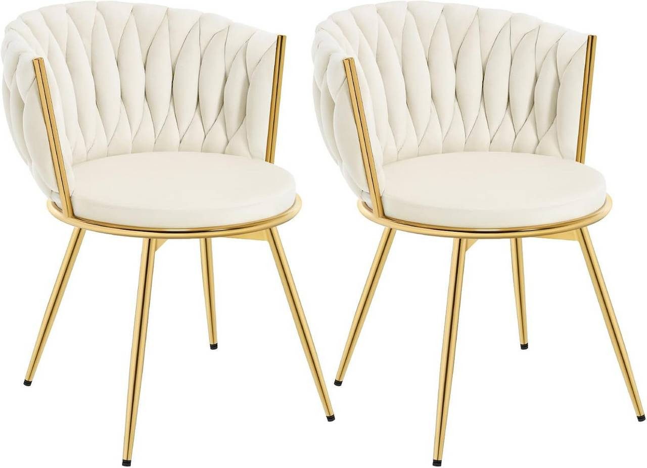 Woltu Küchenstuhl (2 St), 2er Set, mit Metallrahmen, ergonomisch, 360° dreh günstig online kaufen