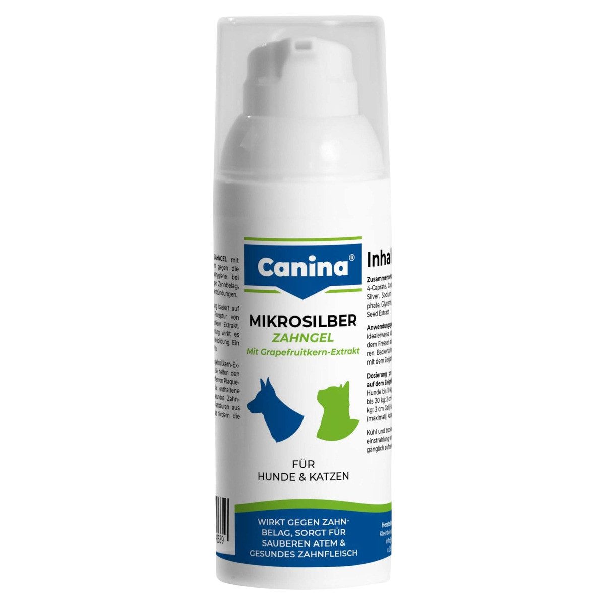Canina Tier-Zahncreme Mikrosilber Zahngel 50 ml für Hunde