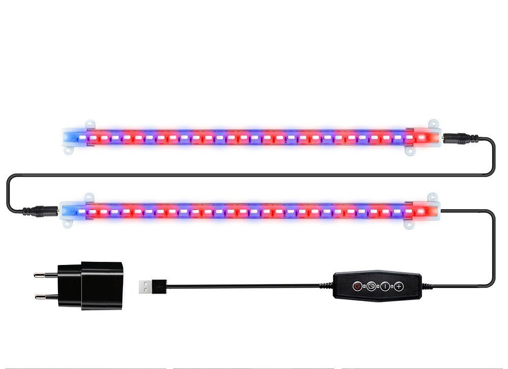 Rosnek Pflanzenlampe Rot-Blau Vollspektrum, Dimmbar, Timer, günstig online kaufen