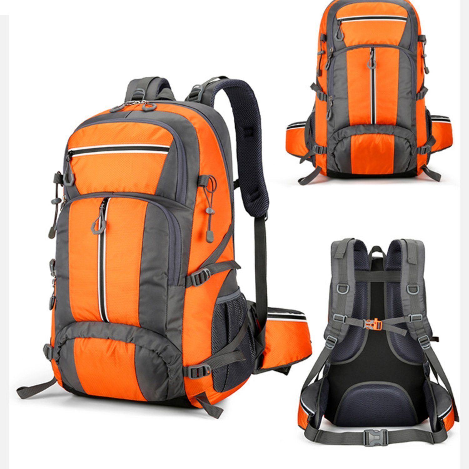 Wanderrucksack, Taktischer Rucksäcke, 40L G4Free orange Outdoor-Wanderrucksack,