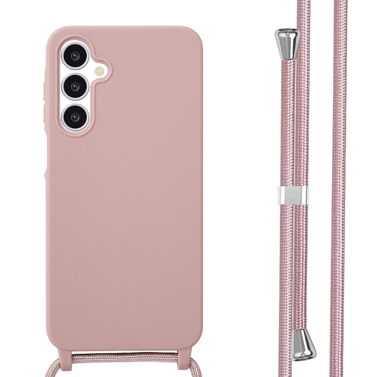imoshion Handyhülle imoshion SilikonHülle mit Band Samsung Galaxy A16 - Sand Pink